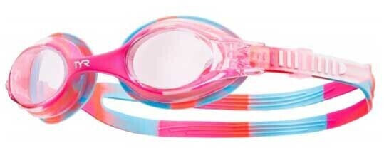 Photos - Other for Swimming TYR Swimple Tie Dye Swimming Goggles Kids  white/pink (LGSWTD667)