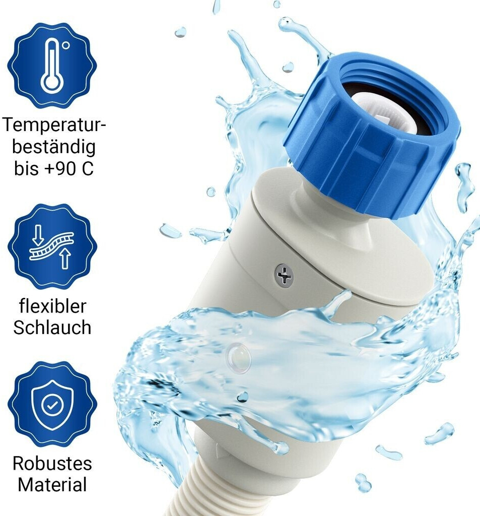 VIOKS Tubo Aquastop Universale Per Lavatrice E Lavastoviglie, 4 Metri. Sicurezza Anti-allagamento, Attacco 3/4', 25°C.