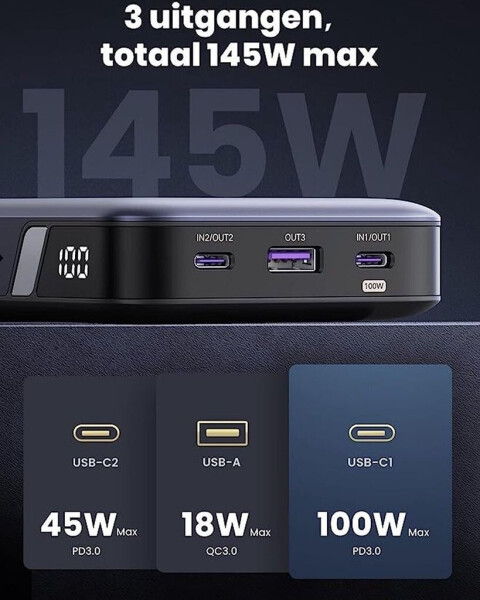 Ugreen Powerbank 25000 mAh 145W, Bild 31