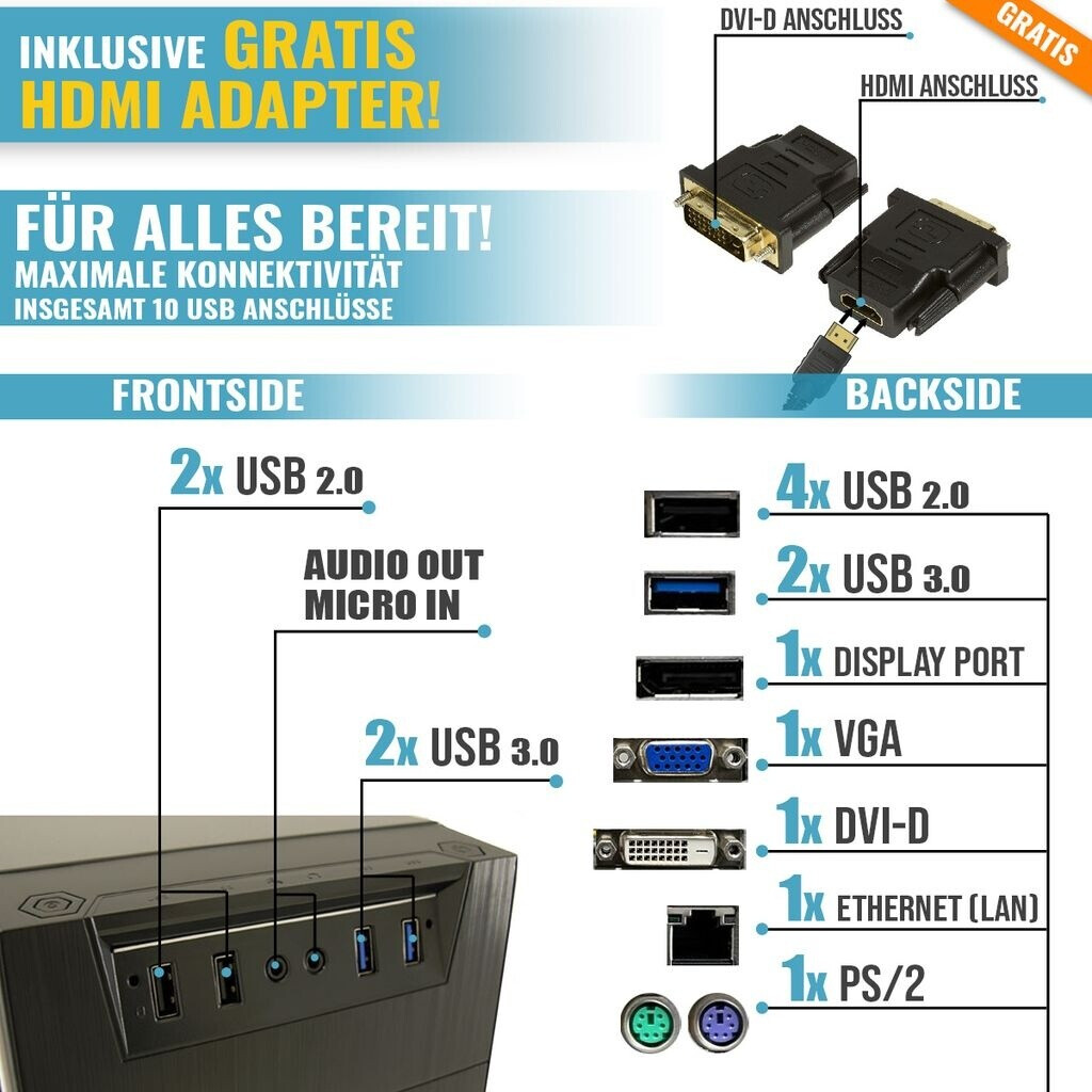 GREED Multimedia (i7-4790 + 16GB RAM + 240GB SSD + 1TB HDD