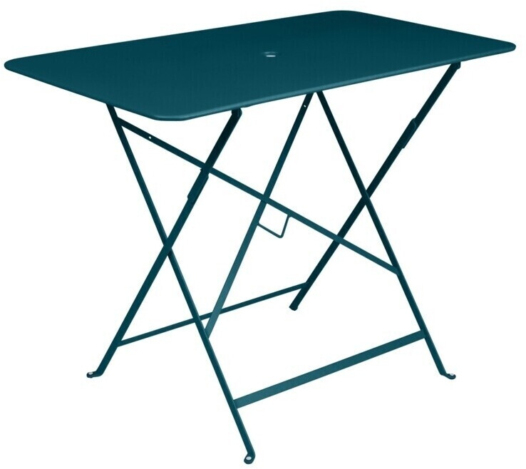 Fermob BISTRO Folding Table Rectangular Metal 97x57cm Acapulco Blue