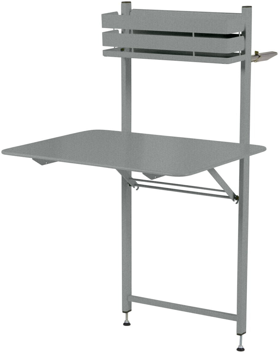 Fermob BISTRO Balcony Table Rectangular Metal 77x120x57cm Slate Grey