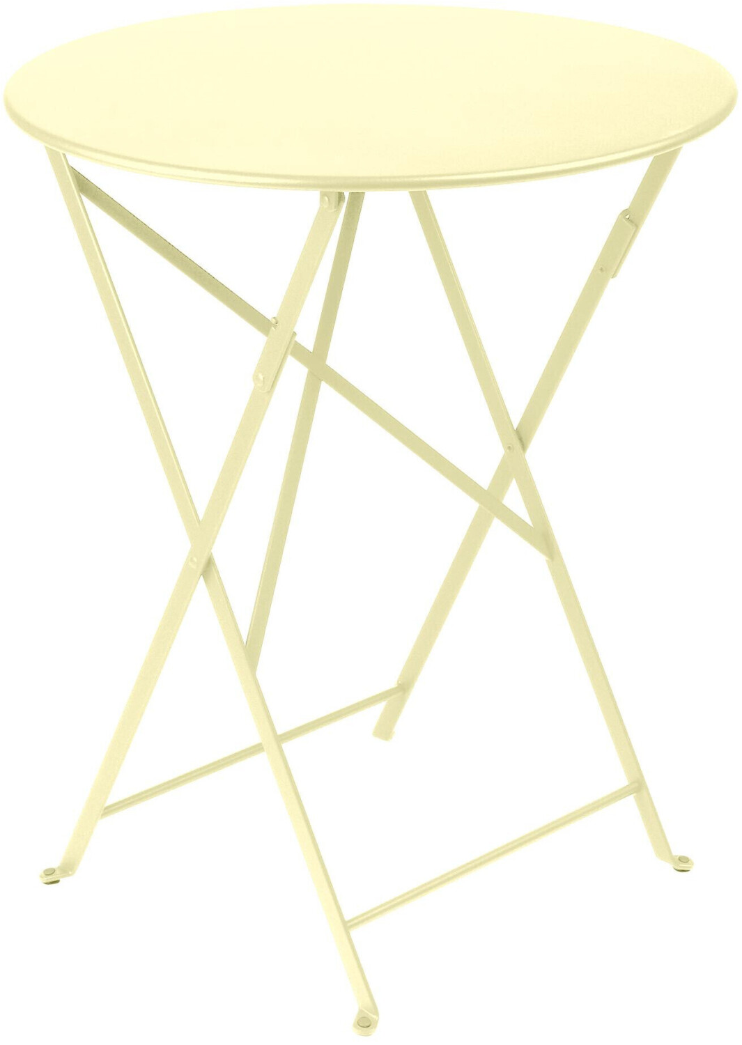 Fermob BISTRO Folding Round Table Metal 60x74x60cm Lemon Sorbet
