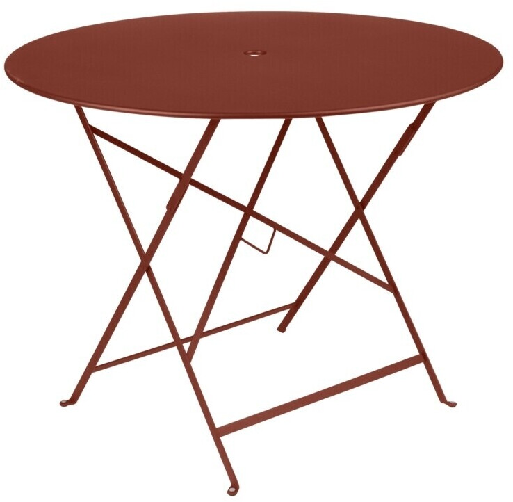 Fermob BISTRO Folding Table Round Metal 96x74x96cm Terra Cotta