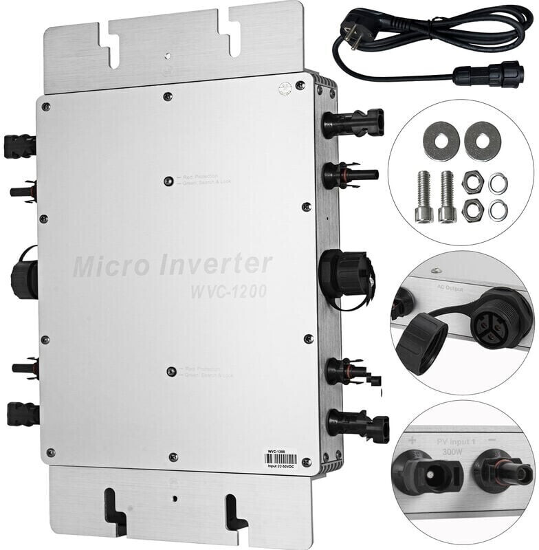 VEVOR WVC-1200 Micro Inverter (NBQ1.2KW-220VWXBWV0)
