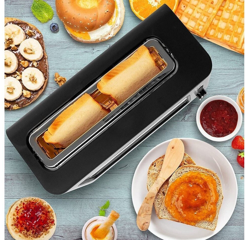 Duronic TB10 mit Glasfenster Automatik-Toaster Sandwichtoast ...