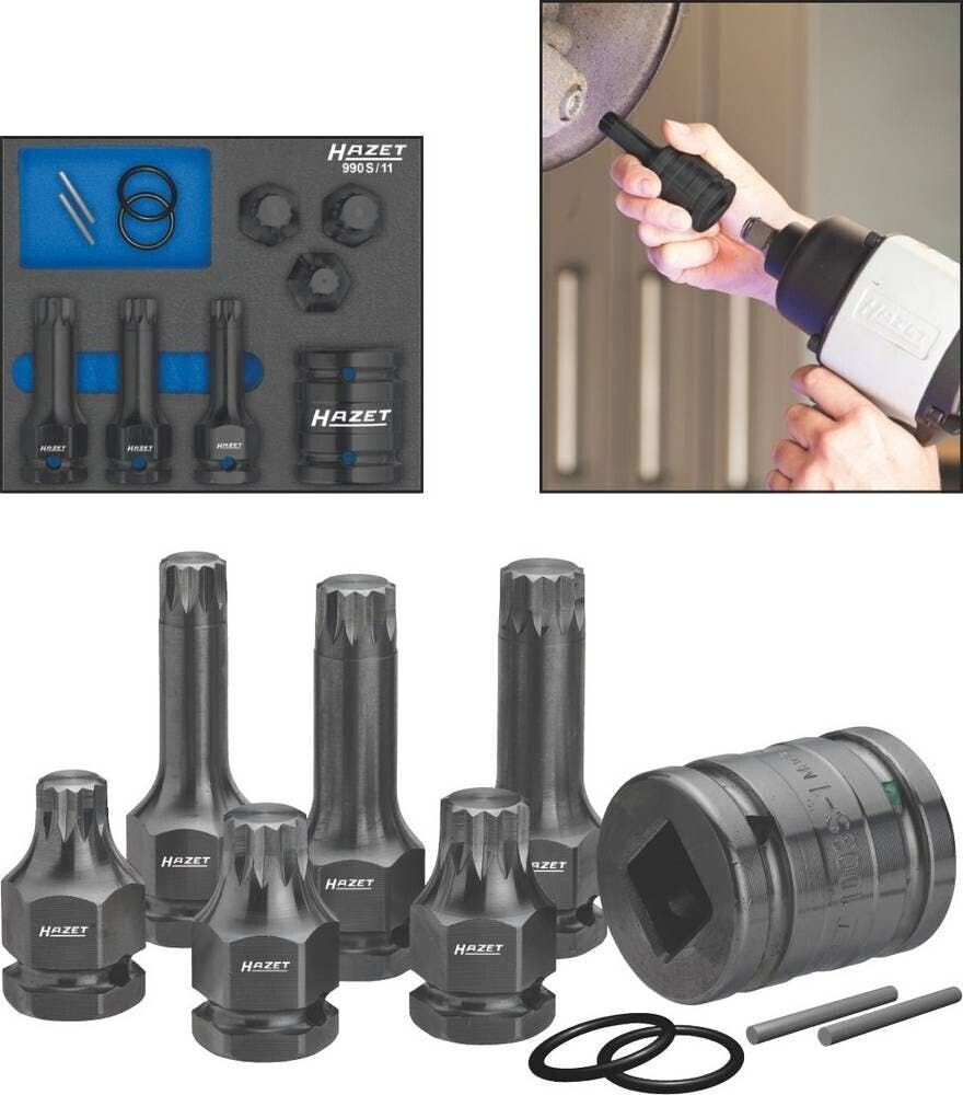 Hazet Machine Screwdriver Screwdriver Socket Set (990S/11)