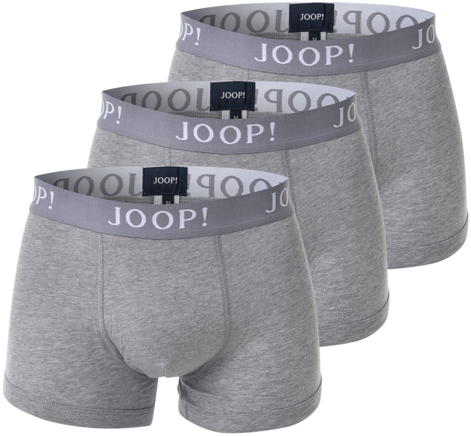 Joop! 3-Pack of Fine Cotton Stretch Boxers grey melange