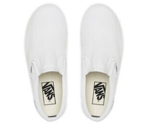 White canvas slip on vans on sale