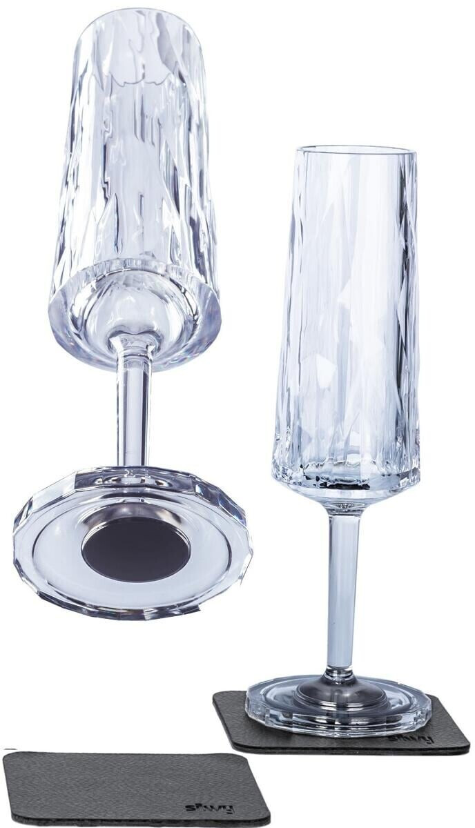 Silwy Set of 2 magnetic plastic glasses 150ml