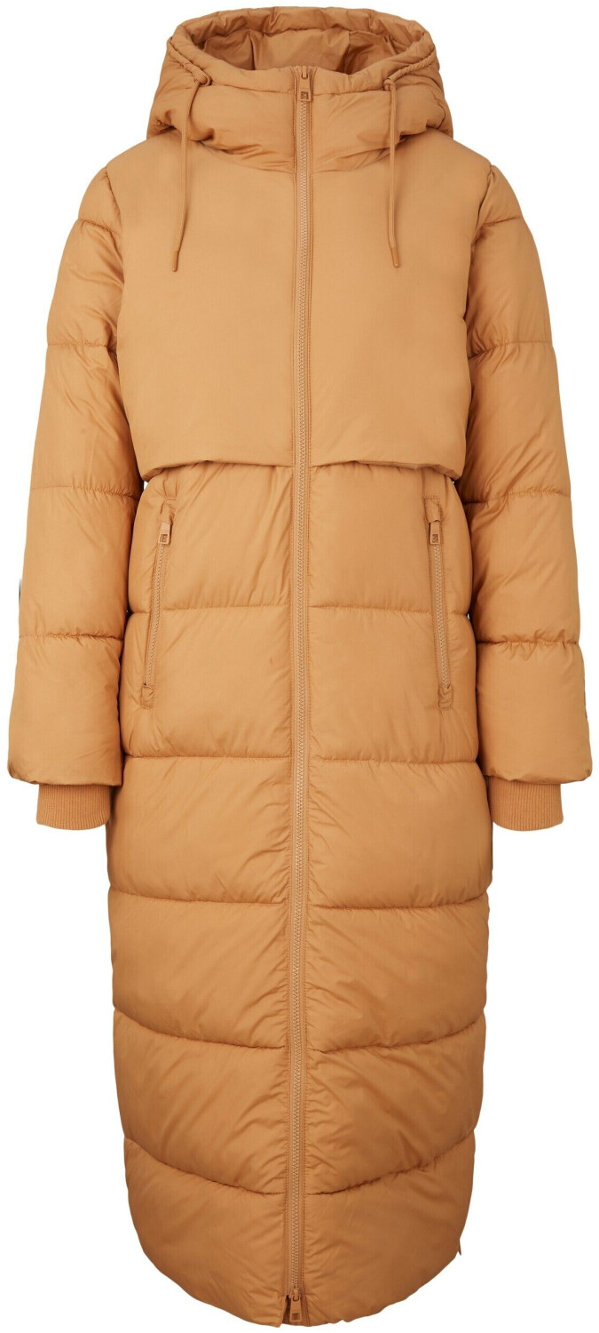 TOM TAILOR Denim Puffer Mantel Für Damen – Langer, Warmer Wintermantel Mit Kapuze