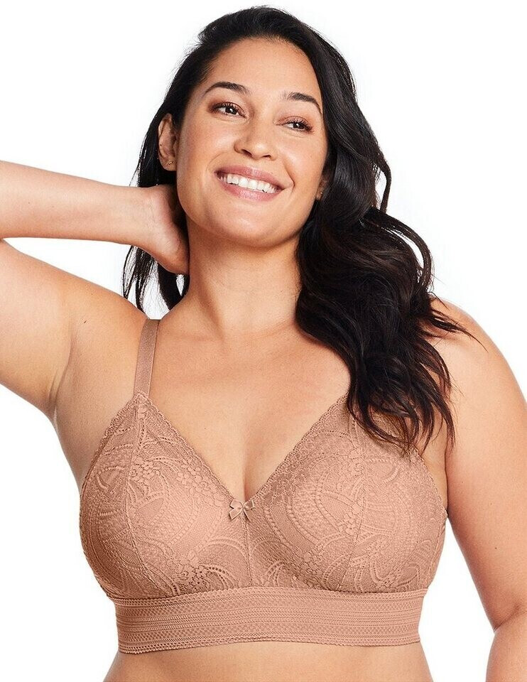 Glamorise Bramour Gramercy Luxe Lace Bralette cappuccino