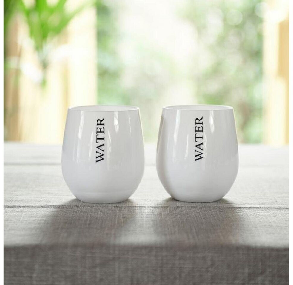 Rivièra Maison 12er Spar-Set Summer Wasserglas - weiß - à 385 ml ab 125 ...