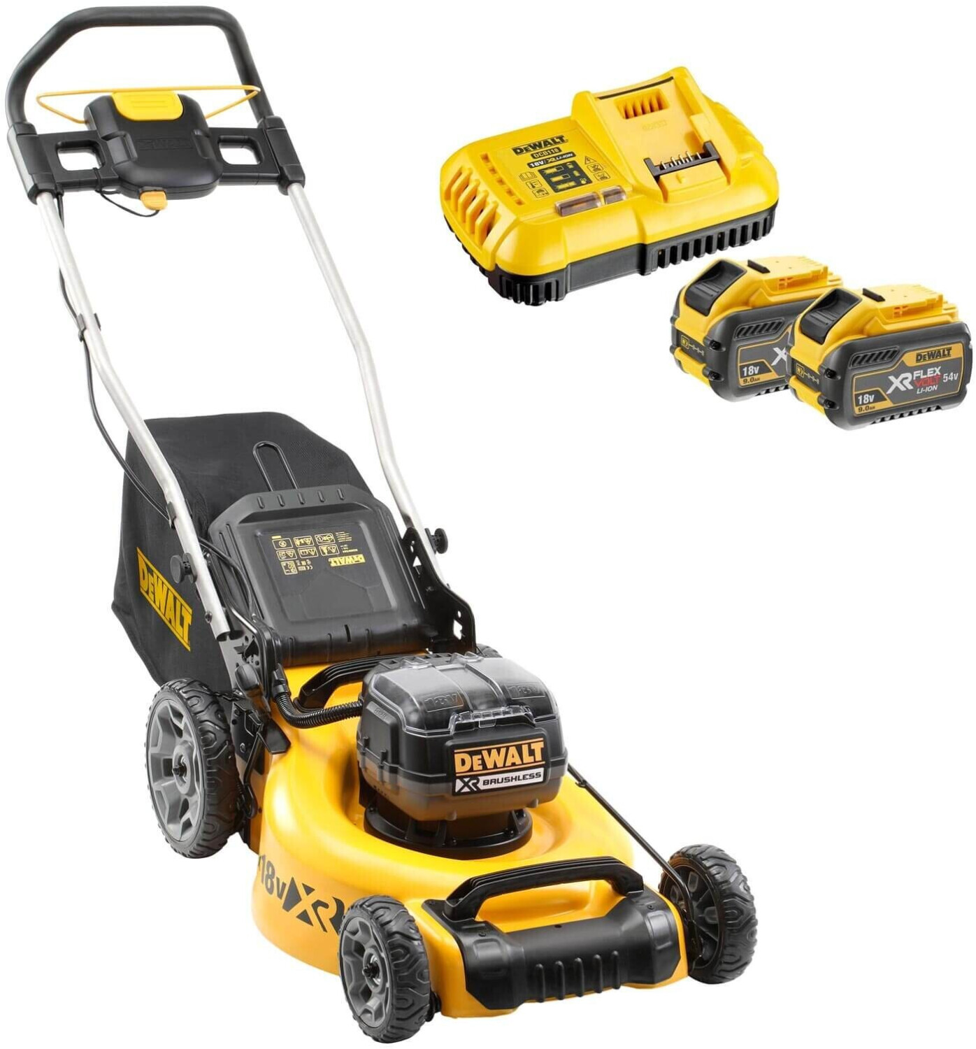 DeWalt AkkuRasenmäher Dcmw564NXj 2x18V inkl. Akku StarterSet