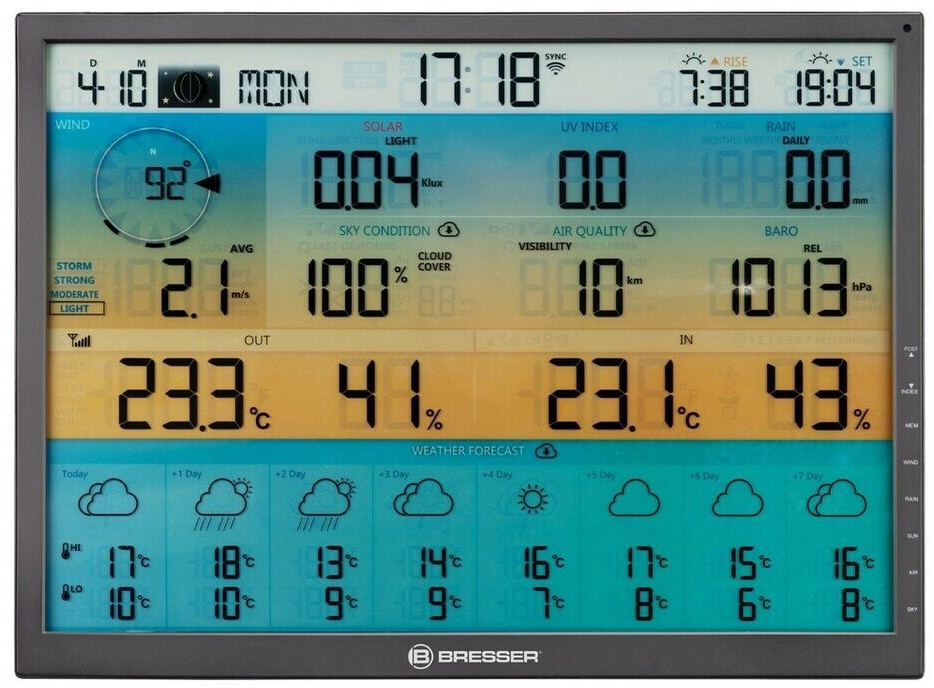 NB-7003230 - BRESSER - Station Météo Pro wifi 4CAST XL avec écran