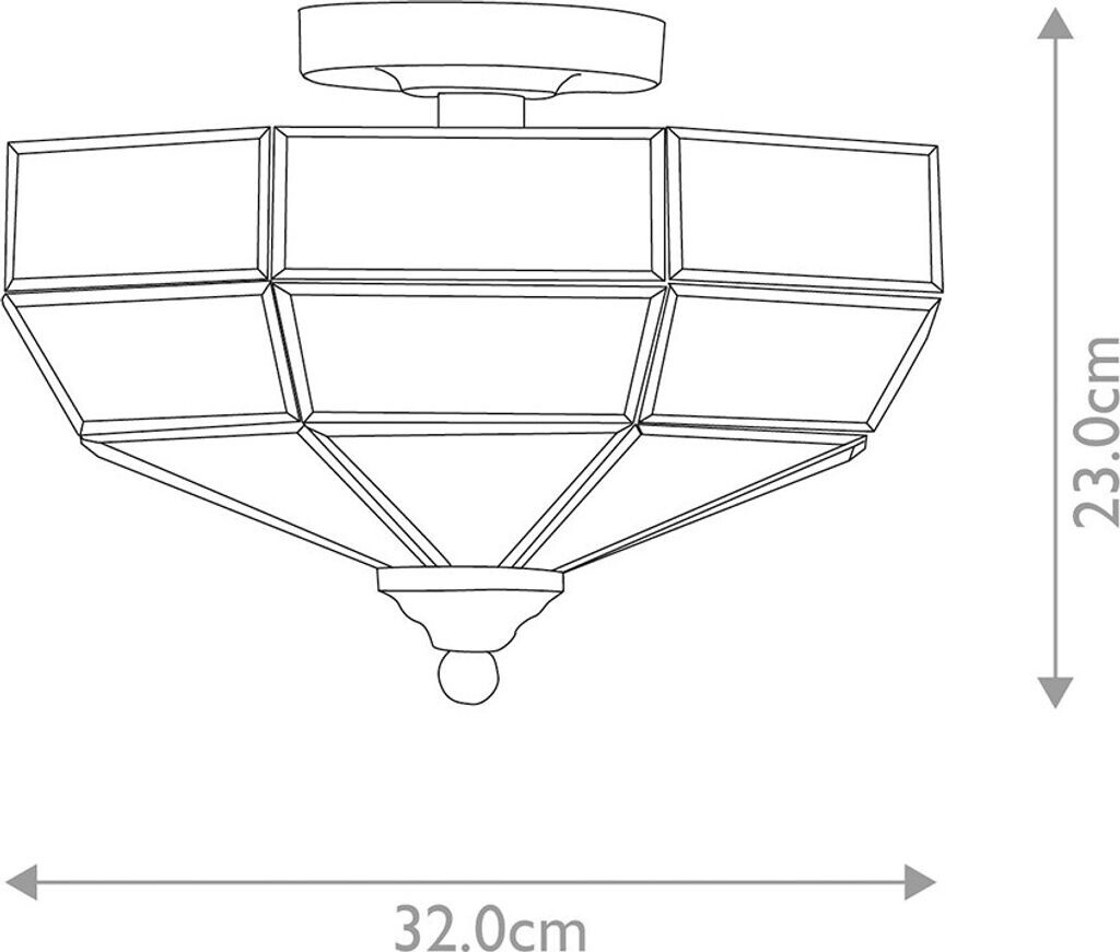 Elstead Lighting OLD-PARK-PB ceiling light OLD PARK 2xE27/60W/230V gold Plafón