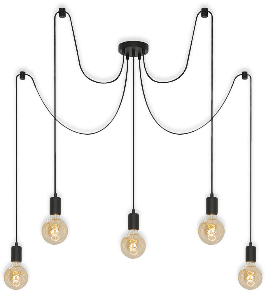 Briloner 4104-055 - Suspension lamp on cord 5xE27/60W/230V
