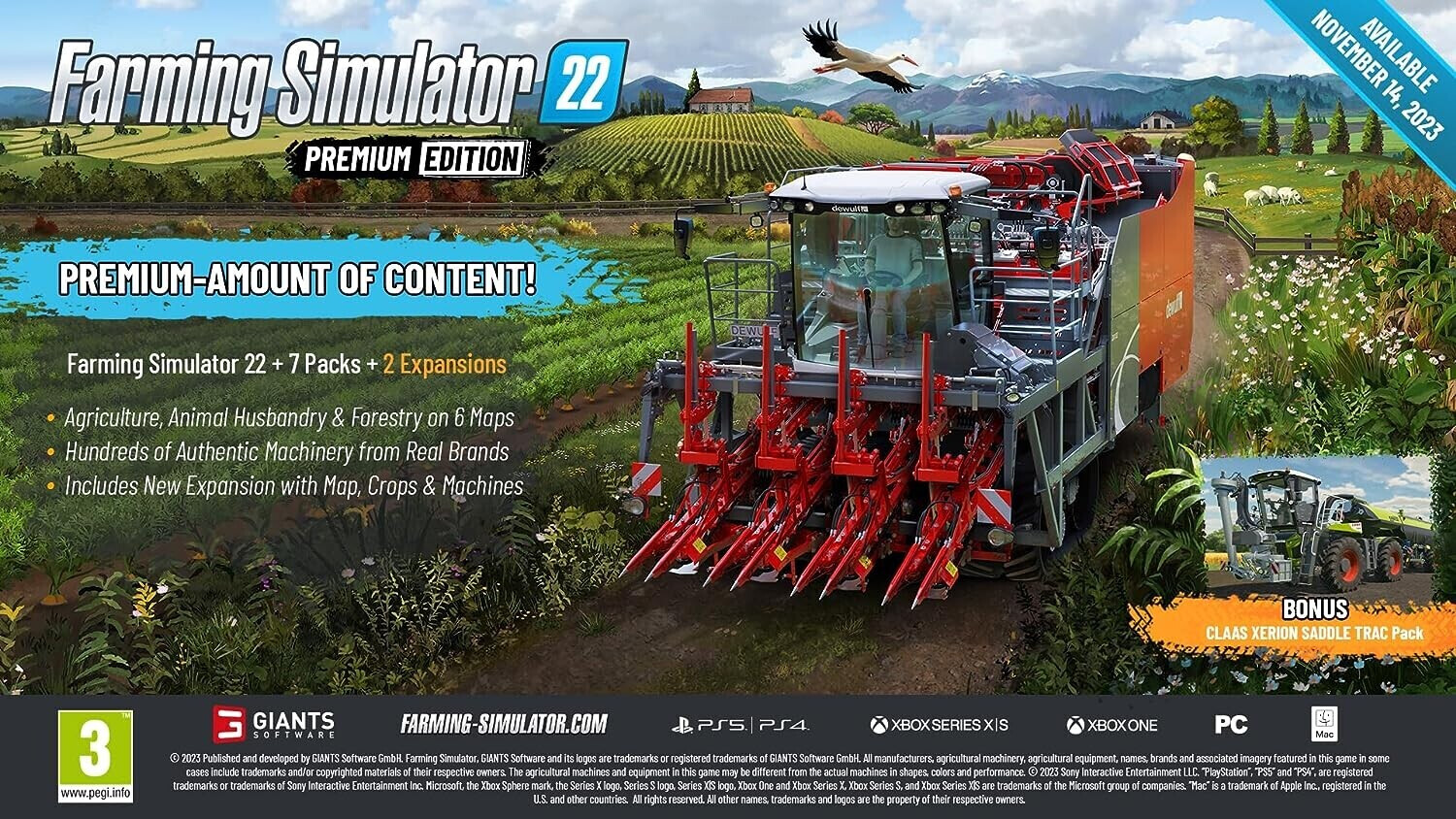 Landwirtschafts-Simulator 22: Premium Edition (PS5) ab 35,90
