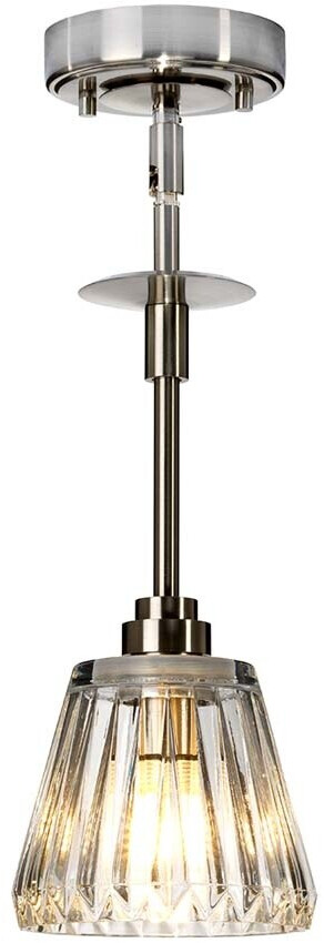 Elstead Lighting Agatha LED Hängeleuchte G9 Nickel gebürstet IP44 Pendelleuchte