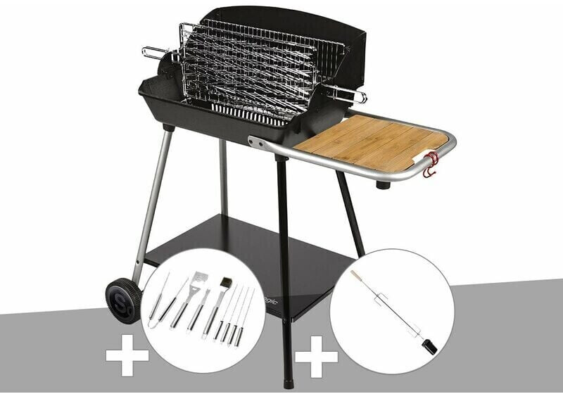 Somagic Excel Grill (malette 8 ustensiles + tournebroche)