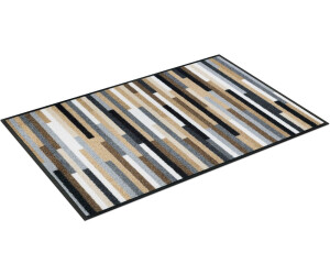 Wash+Dry Schmutzfangmatte Mikado Stripes nature 50 x 75 cm schwarz/ grau/  braun/ beige ab € 39,90 | Preisvergleich bei