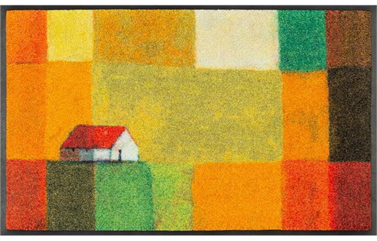 Wash+Dry Entrance mat Meadow Lands 75 x 120 cm yellow/ red/ orange/ green