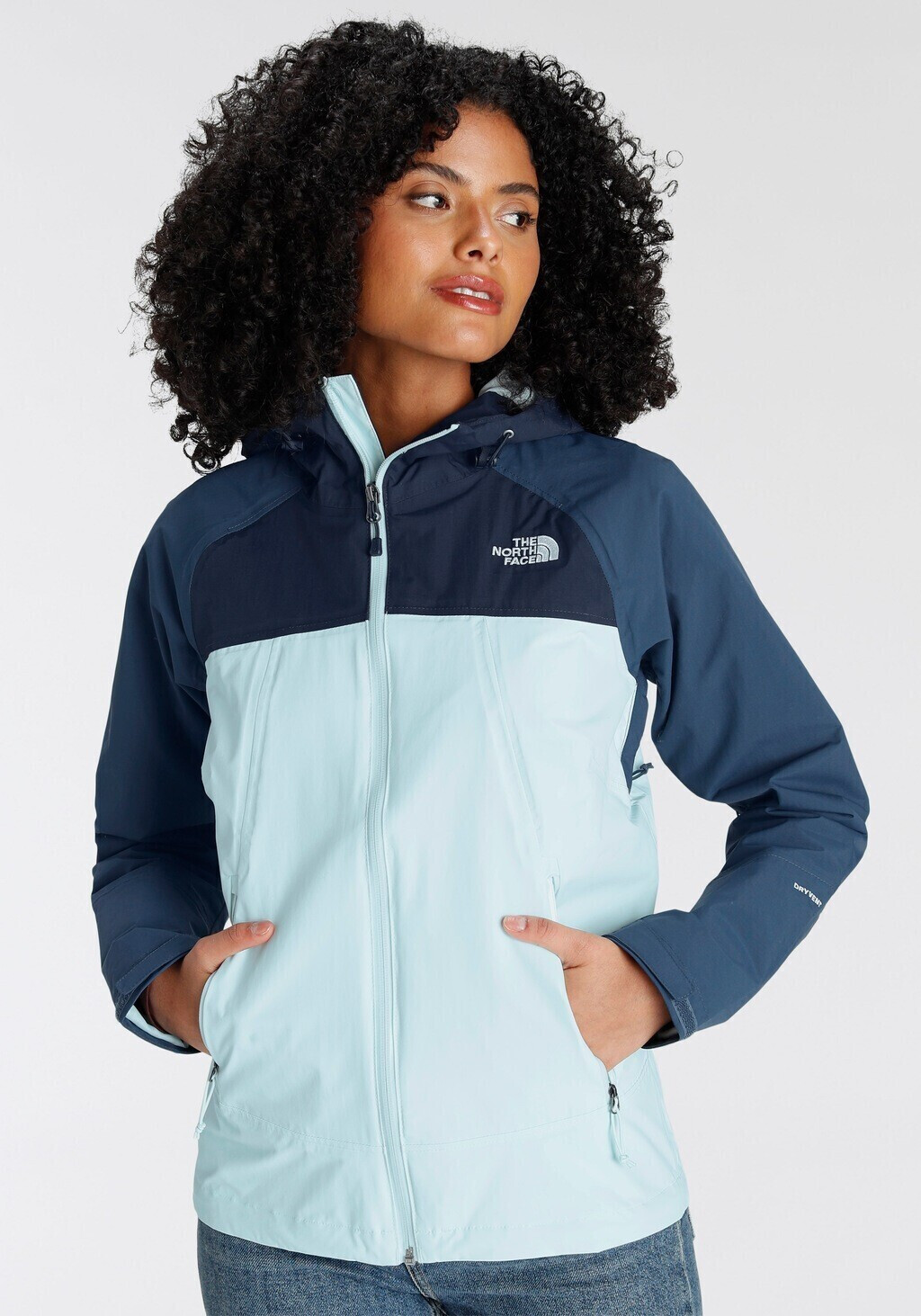 The North Face Stratos Jacket Women CMJ0 Skylight blue summit navy shady blue au meilleur prix sur idealo