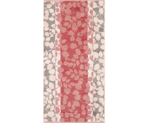 Cawö Walk-Frottier Handtuch Noblesse Harmony - Floral rot 50x100 cm ab  16,16 € | Preisvergleich bei