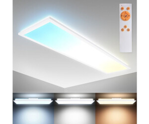 B.K.Licht LED Deckenleuchte dimmbar Wohnzimmer € Preisvergleich 34,99 ab | weiß indirektes Licht CCT 24W bei flach Panel