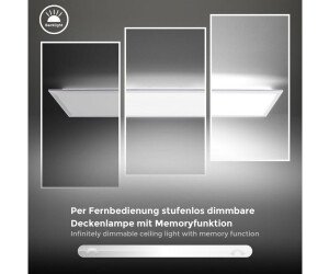 B.K.Licht LED dimmbar CCT Deckenleuchte Preisvergleich Panel Licht indirektes € bei Wohnzimmer 34,99 flach | weiß 24W ab