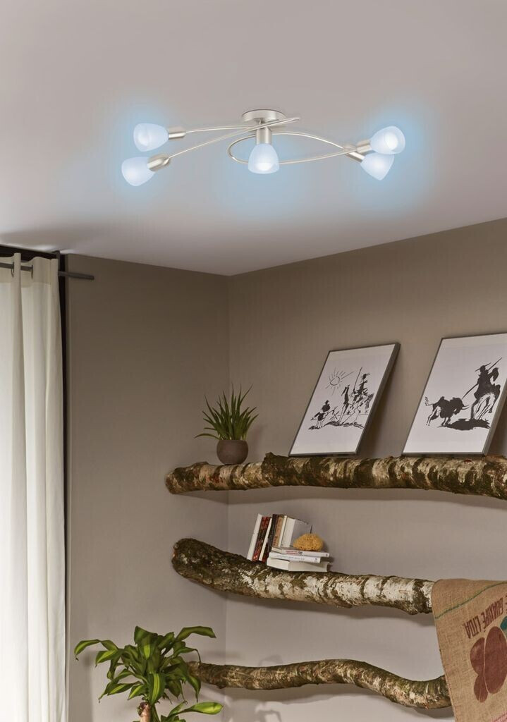 Eglo Deckenleuchte 5-flammig E14-LED Spot Lampe mit Farbwechsel 75356 [EEK:  F] ab 37,50 € | Preisvergleich bei