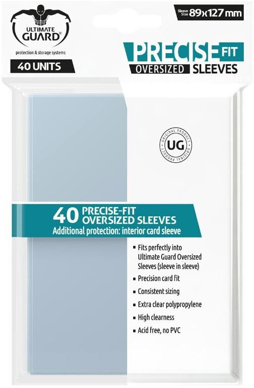 Photos - Other Toys Ultimate Guard Precise-Fit Oversized Sleeves Clear (40) 