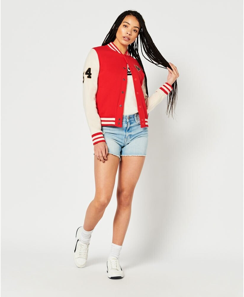 Superdry Vintage Collegiate Bomber Sweatshirt (W2011347A) red