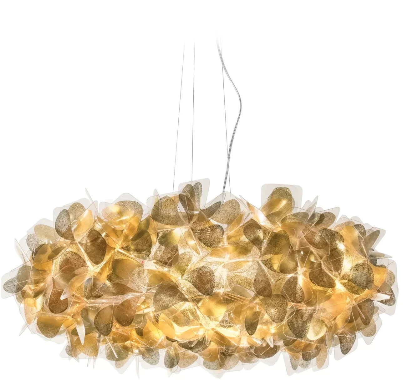 Slamp Clizia Mama non Mama Suspension Large Ø78 cm gold/clear
