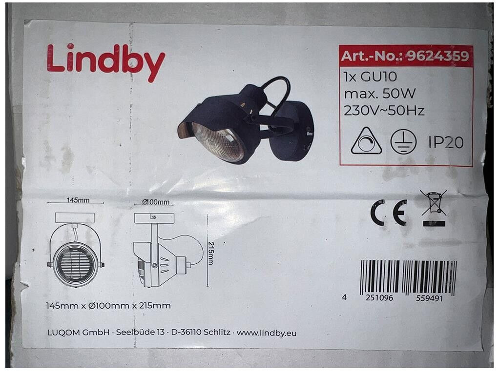 Lindby Spotlight HENEGA 1xGU10/50W/230V