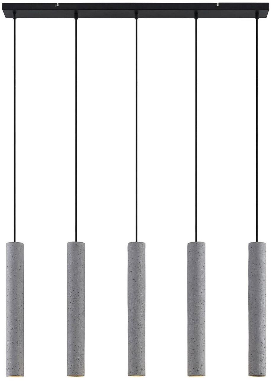 Lindby Suspension lamp on cord CONCRETTO 5xGU10/8W/230V