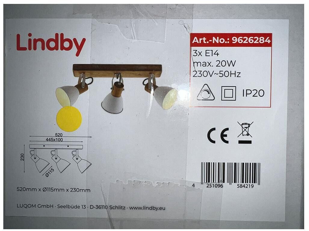 Lindby Spotlight MERELA 3xE14/20W/230V