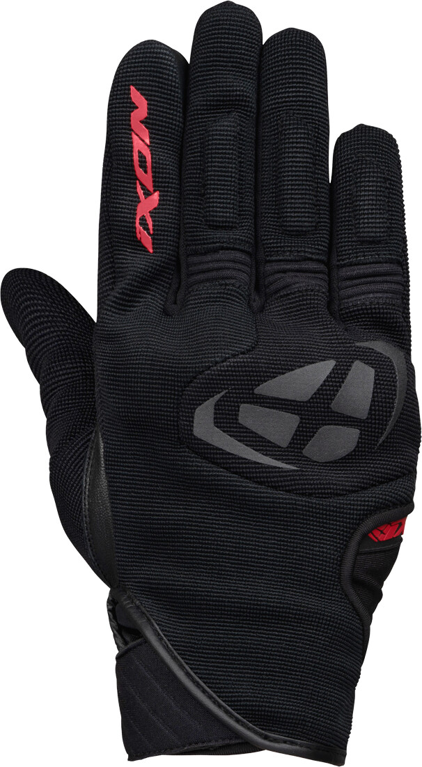 Photos - Motorcycle Gloves IXON MS Mig WP Gloves black/red 