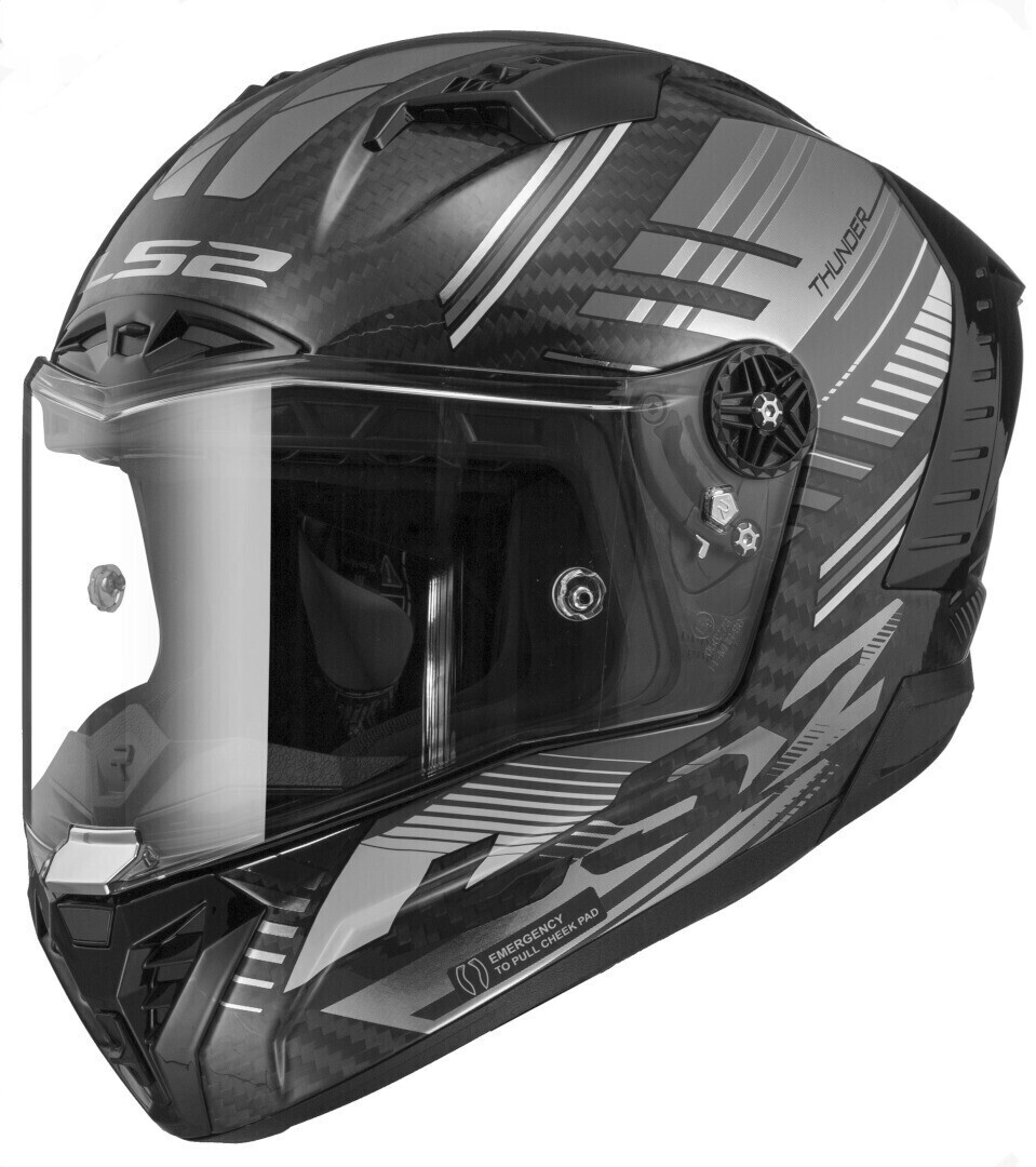 LS2 FF805 Thunder Volt Carbon noir/gris