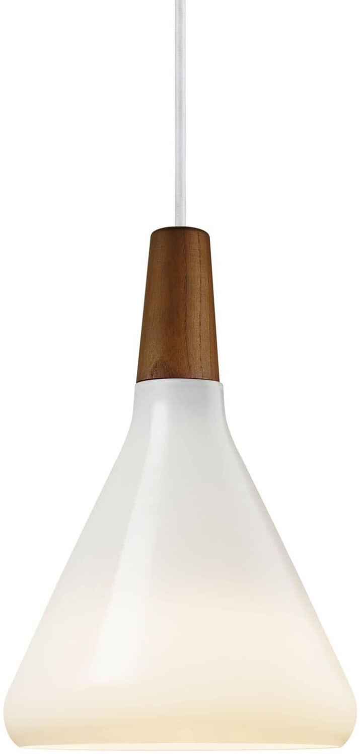 Nordlux 78203001 E27 Holz bei Glas Float | Pendelleuchte € weiß ab Opal 49,95 Preisvergleich