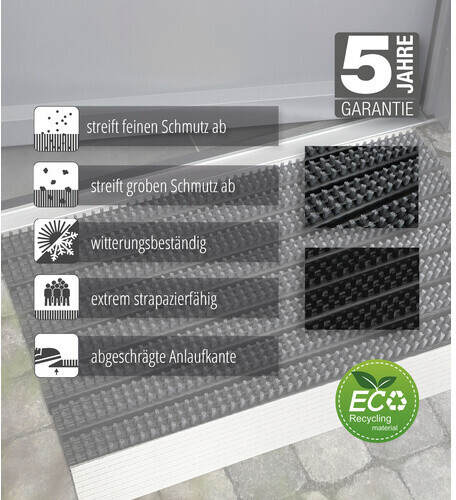 Astra Fußmatte Elegant Mat Scraper anthr. 40x60 Fußmatten bei tepgo kaufen.  Versandkostenfrei!