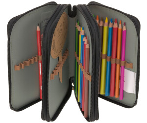 ssig Astuccio matite bambini Porta penne Organizer pennarelli scula pezzi  School Triple Pencil Case