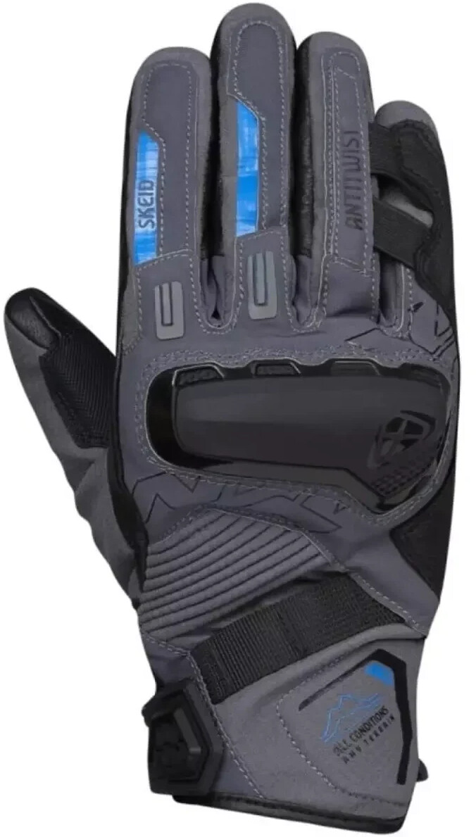 IXON Gants MS Skeid anthracite/bleu