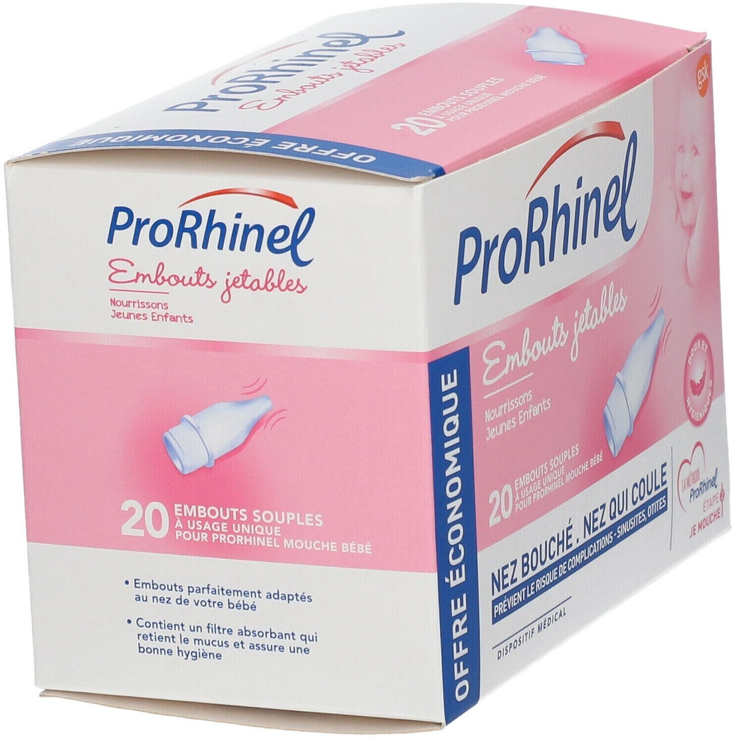 ProRhinel Embouts souples jetables - 10 embouts - Pharmacie en ligne