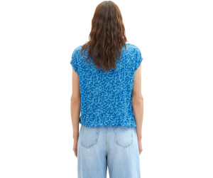 Tom Tailor T-Shirt bei 19,99 mit geo € ab blue Raffung | design (1036771-31746) Preisvergleich
