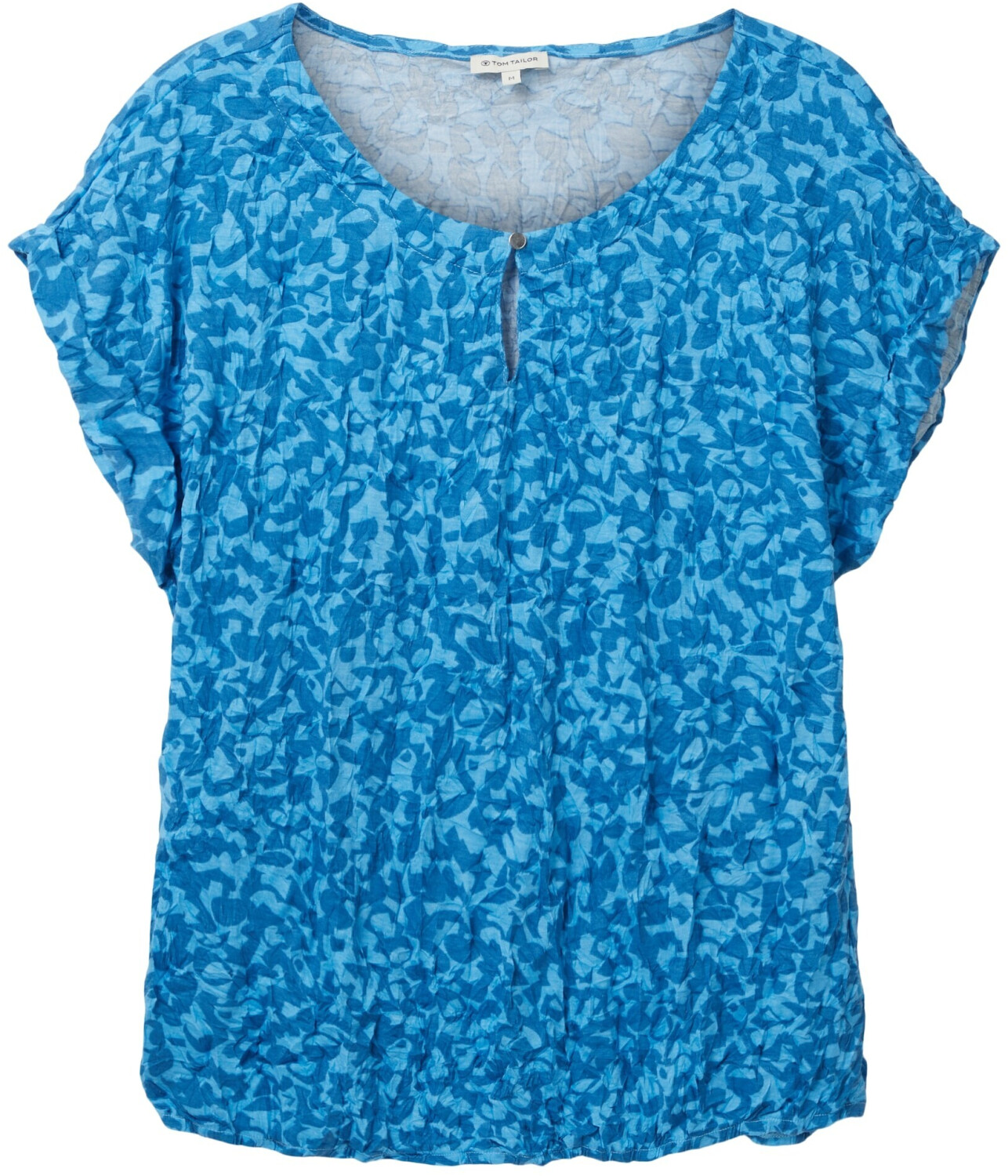 Tom Tailor T-Shirt mit Raffung ab bei (1036771-31746) design € Preisvergleich blue geo 19,99 