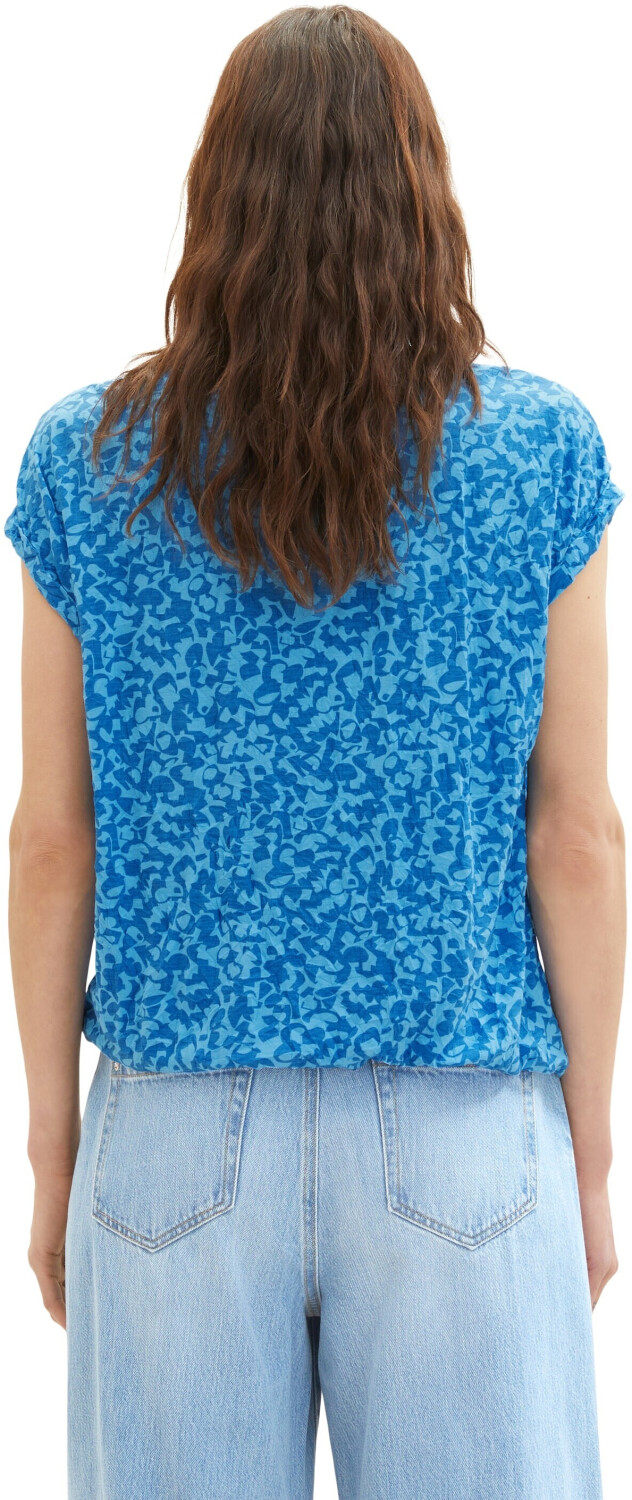 Begrenztes Erscheinungsbild Tom Tailor T-Shirt Preisvergleich blue mit € design geo Raffung | (1036771-31746) bei 19,99 ab