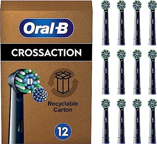 Photos - Electric Toothbrush Oral-B Pro CrossAction Replacement Toothbrush black  (12 pcs)