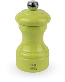 Peugeot Moulin à sel manuel en bois laqué, pistache 10 cm