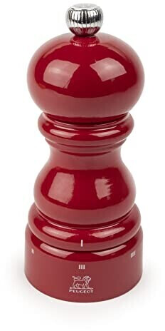 Peugeot Moulin à sel manuel en bois u'Select laqué rouge passion 12 cm
